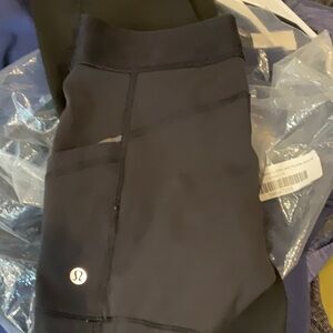 lululemon athletica Black Bike Shorts Stretchy Performance